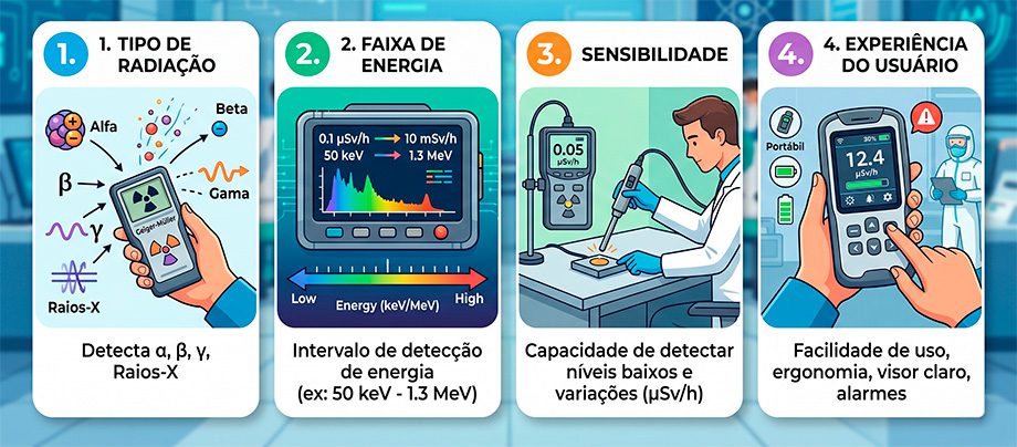 escolha o melhor medidor de radiação
